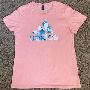 Adidas Womens pink t shirt L